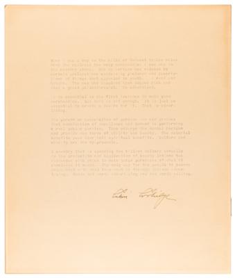 Lot #65 Calvin Coolidge Oversized Signed Souvenir