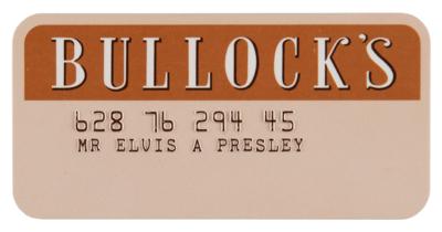 Lot #690 Elvis Presley's Bullock's Credit Card - Image 1