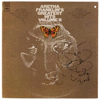 Lot #678 Aretha Franklin Signed Album - Greatest Hits Volume II - Image 1