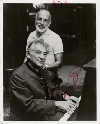 Lot #729 Leonard Bernstein and Jerome Robbins Signed Photograph - Image 1