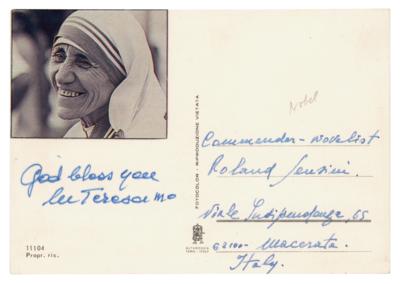 Lot #319 Mother Teresa Signature