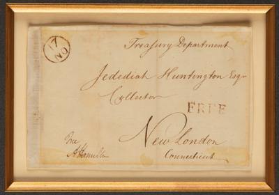 Lot #176 Alexander Hamilton Signed Free Frank to Jedediah Huntington - Image 2