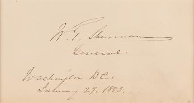 Lot #466 William T. Sherman Signature - Image 2