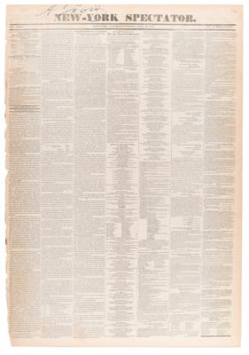 Lot #91 William Henry Harrison (3) Period Newspapers on the Presidential Inauguration and Funeral Services - Image 7