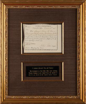 Lot #267 Connecticut: John Porter Document Signed