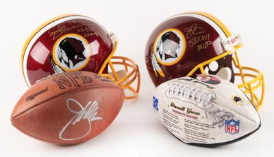 Lot #905 Washington Redskins: Gibbs, Theismann, Riggins, and Moseley (4) Signed Items - Image 1