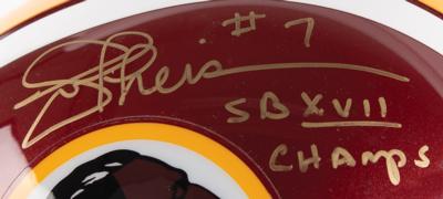 Lot #905 Washington Redskins: Gibbs, Theismann, Riggins, and Moseley (4) Signed Items - Image 3