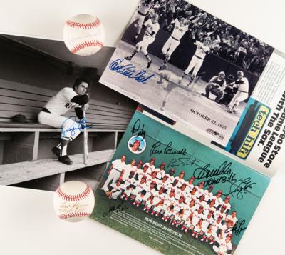 Lot #879 Boston Red Sox: 1975 Team (5) Signed