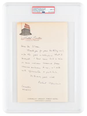 Lot #222 Robert Oppenheimer Autograph Letter