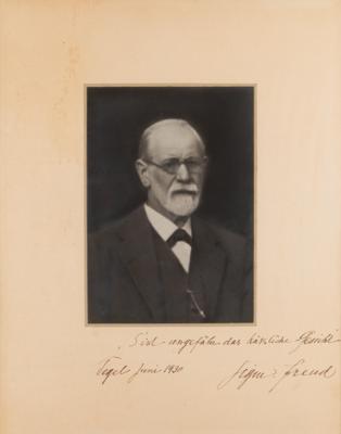 Lot #226 Sigmund Freud Signed Oversized Photograph