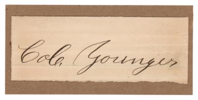 Lot #235 Cole Younger Signature