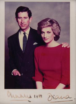 Lot #199 Princess Diana and King Charles III Signed Photograph (1988) - Image 1