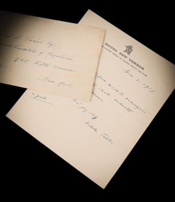 Lot #224 Nikola Tesla Autograph Letter Signed, Sent to a Serbian Veteran of WWI - Image 2