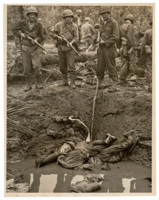 Lot #386 WWII: Battle of Leyte Original 'Type I' Photograph by Harry R. Watson - Image 1