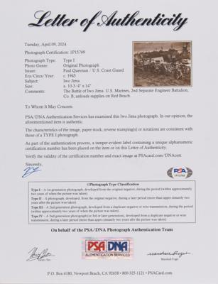 Lot #385 Iwo Jima Original 'Type I' Photograph by Paul Queenan - Image 2