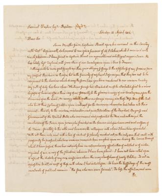 Lot #8 John Quincy Adams Autograph Letter Signed on War of 1812: "Europe is passively submitting to be reshackled with the manacles of feudal and papal tyranny" - Image 2