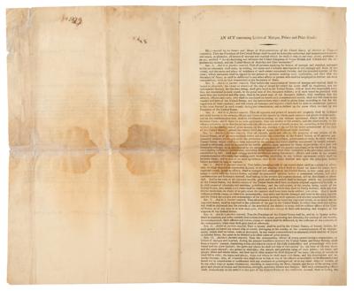 Lot #6 James Monroe Document Signed as Secretary of State, Giving Instructions for Engaging the Enemy - Image 3