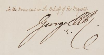 Lot #203 King George IV Document Signed on Marriage of William IV - Image 2