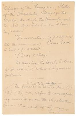 Lot #690 Samuel Clemens Partial Autograph Manuscript Signed for '1,002nd Arabian Night,' completed during the same summer as Huckleberry Finn - Image 5