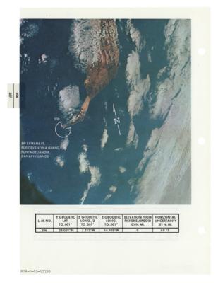 Lot #626 Apollo 9 Photo Map Checklist Page [Attested as Flown by Richard Garner] - Image 2