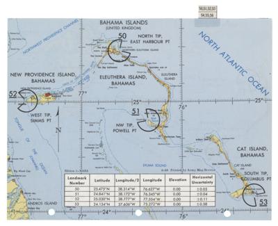 Lot #627 Apollo 9 Landmark Map Checklist Page [Attested as Flown by Richard Garner] - Image 2