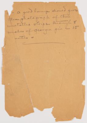Lot #236 Thomas Edison Handwritten Manuscript on X-Ray Experiments with Sketch of "the first Roentgen Ray lamp in the world" - Image 9