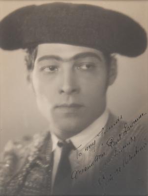 Lot #1078 Rudolph Valentino Signed Photograph