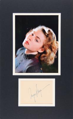 Lot #950 Ingrid Bergman Signature