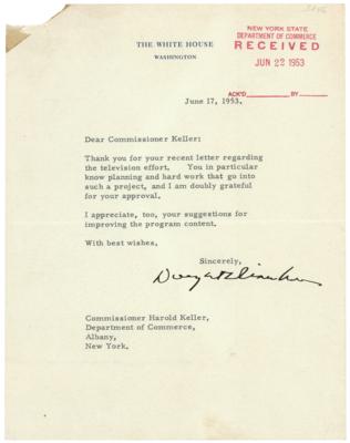 Lot #80 Dwight D. Eisenhower Typed Letter Signed as President - Image 1