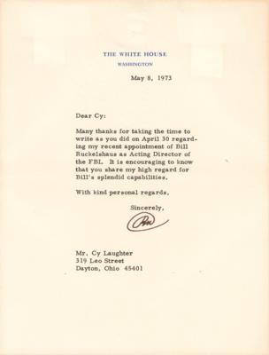 Lot #128 Richard Nixon Typed Letter Signed as President - Image 1