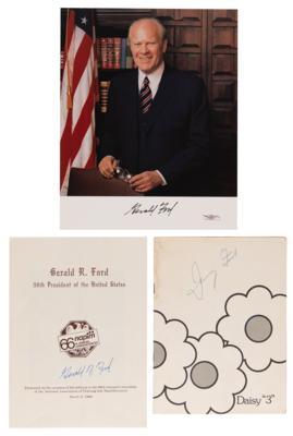 Lot #83 Gerald Ford (3) Signed Items