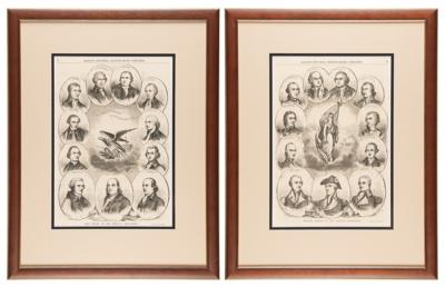 Lot #353 Heroes of the Revolution (2) Engravings from Ballou's Pictorial Drawing Room Companion - Image 1
