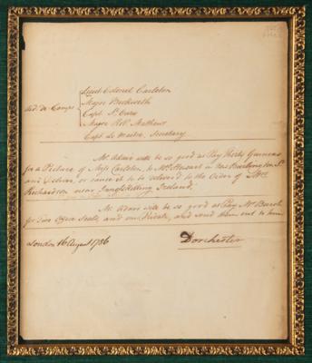 Lot #469 Guy Carleton Document Signed - Image 2