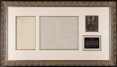 Lot #369 Daniel Webster Letter Signed, Honoring