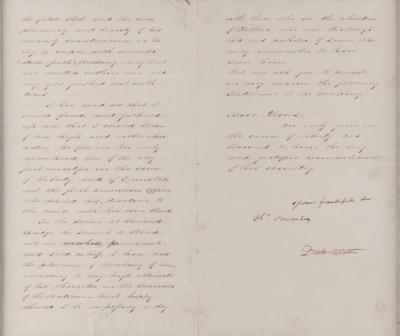 Lot #369 Daniel Webster Letter Signed, Honoring Minuteman Isaac Davis: "One of the very first martyrs in the cause of Liberty" - Image 2