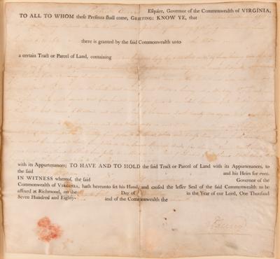 Lot #306 Patrick Henry Document Signed - Image 2