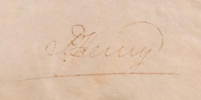 Lot #306 Patrick Henry Document Signed - Image 3