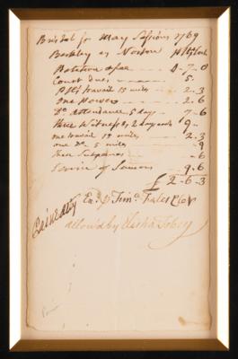 Lot #339 Robert Treat Paine Autograph Document Signed - Image 2