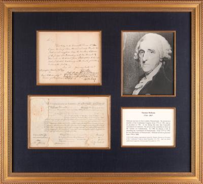 Lot #335 Thomas McKean (2) Revolutionary War-Dated Documents Signed - Image 1