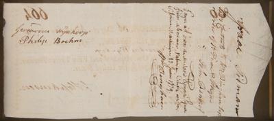 Lot #312 Francis Hopkinson and William Bingham Revolutionary War-Dated Document Signed - Image 3
