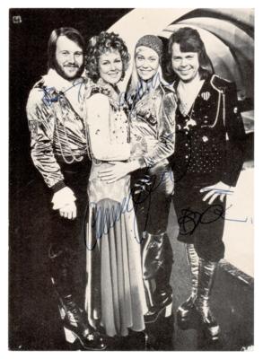 Lot #911 ABBA Signed Promo Card - Image 1