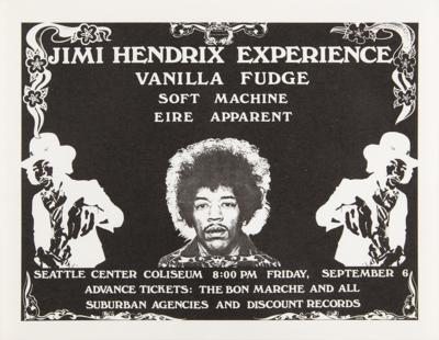Lot #865 Jimi Hendrix Experience 1968 Seattle Center Coliseum Handbill - Image 1