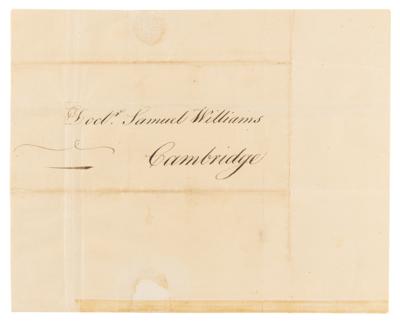 Lot #163 Samuel Adams Letter Signed on "Harvard College" - Image 2