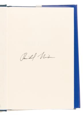 Lot #126 Richard Nixon Signed Book - Real Peace - Image 4