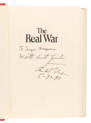 Lot #127 Richard Nixon Signed Book - The Real War, to Cartoonist Sergio Aragones - Image 4