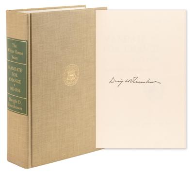 Lot #79 Dwight D. Eisenhower Signed Ltd. Ed. Book - Mandate for Change - Image 1