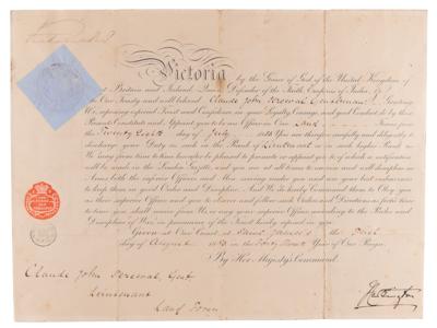 Lot #351 Queen Victoria Document Signed - Image 1