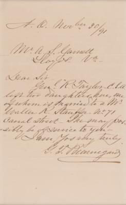 Lot #454 P. G. T. Beauregard Autograph Letter Signed - Image 2