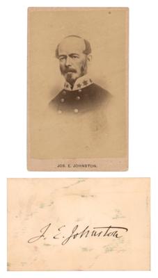 Lot #516 Joseph E. Johnston Signature - Image 1