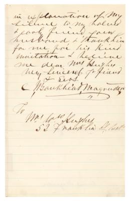 Lot #533 John B. Magruder Autograph Letter Signed - Image 2
